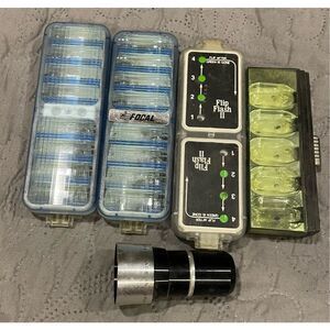 Camera Bulbs Flash Bundle Lens Vintage UNTESTED